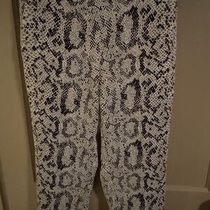 J. Crew Monochrome Snakeskin Cropped Pants